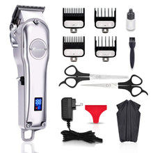 Charger l&#39;image dans la galerie, Men Hair Trimmer 3 in 1 IPX7 Waterproof Beard Trimmer Grooming Kit Cordless Hair Clipper for Women &amp; Children LED Display USB Rechargeable Amazon Banned
