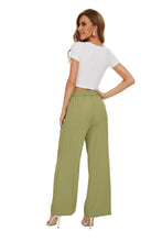 Load image into Gallery viewer, FUNYYZO Women Wide Leg Pants High Elastic Waisted in The Back Business Work Trousers Long Straight Suit Pants
