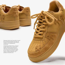 Load image into Gallery viewer, Wheat Casual Sneakers Women Retro Platform Sneaker

