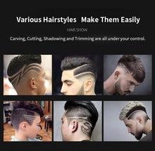 Cargar imagen en el visor de la galería, Retro Hair Cut Shaved Head Hair Clipper Supplies Oil Head Electric Clippers Hair Clipper Tool T9 - Curtis &amp; Ivory
