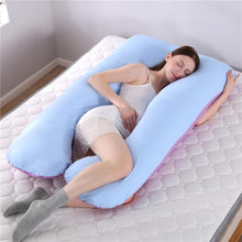 Cargar imagen en el visor de la galería, Sleeping Support Pillow For Pregnant Women U Shape Maternity Pillows - Curtis &amp; Ivory
