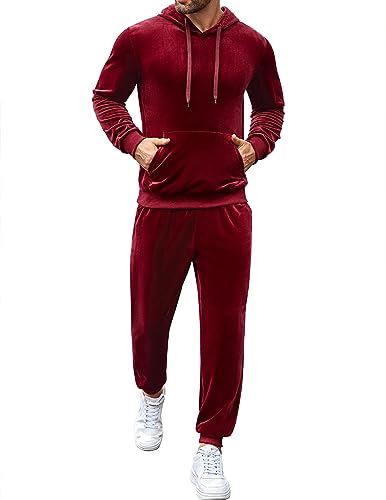 COOFANDY Men's Casual Tracksuit Set 2 Piece Hooded Athletic Sweatsuit Active Sport Stylish Hoodie And Pant