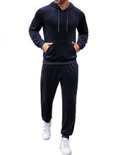 Charger l&#39;image dans la galerie, COOFANDY Men&#39;s Casual Tracksuit Set 2 Piece Hooded Athletic Sweatsuit Active Sport Stylish Hoodie And Pant

