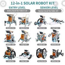 Charger l&#39;image dans la galerie, Lucky Doug 12-in-1 STEM Solar Robot Kit Toys Gifts for Kids 8 9 10 11 12 13 Years Old, Educational Building Science Experiment Set Birthday for Kids Boys Girls
