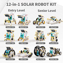 Load image into Gallery viewer, Lucky Doug 12-in-1 STEM Solar Robot Kit Toys Gifts for Kids 8 9 10 11 12 13 Years Old, Educational Building Science Experiment Set Birthday for Kids Boys Girls
