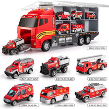 Charger l&#39;image dans la galerie, TEMI Toddler Toys for 3 4 5 6 Years Old Boys, Die-cast Construction Car Carrier Vehicle Toy Set w/Play Mat, Truck Alloy Metal Age 3-9 Toddlers Kids Boys &amp; Girls
