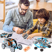 Load image into Gallery viewer, Lucky Doug 12-in-1 STEM Solar Robot Kit Toys Gifts for Kids 8 9 10 11 12 13 Years Old, Educational Building Science Experiment Set Birthday for Kids Boys Girls
