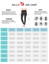 Load image into Gallery viewer, BALEAF Women&#39;s Fleece Lined Leggings Thermal Warm Winter Tights High Waisted Thick Yoga Pants Cold Weather with Pockets Black M
