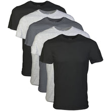 Charger l&#39;image dans la galerie, Gildan Men&#39;s Crew T-Shirts, Multipack, Style G1100, Black/Sport Grey/Charcoal (5-Pack), 2X-Large
