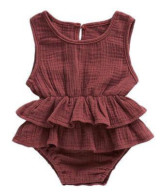 Baby children's clothing striped sleeveless girl pettiskirt - Curtis & Ivory