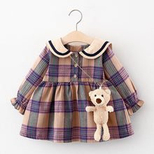 Cargar imagen en el visor de la galería, Baby Girl Spring And Autumn Long Sleeve Dress - Curtis &amp; Ivory
