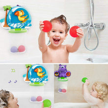 Charger l&#39;image dans la galerie, Bathtub Basketball Hoop And 3 Ball Children Baby Shower Toy Gift Set - Curtis &amp; Ivory
