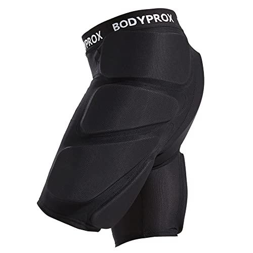 Bodyprox Protective Padded Shorts for Snowboard,Skate and Ski,3D Protection for Hip,Butt and Tailbone (Medium) Black - Curtis & Ivory