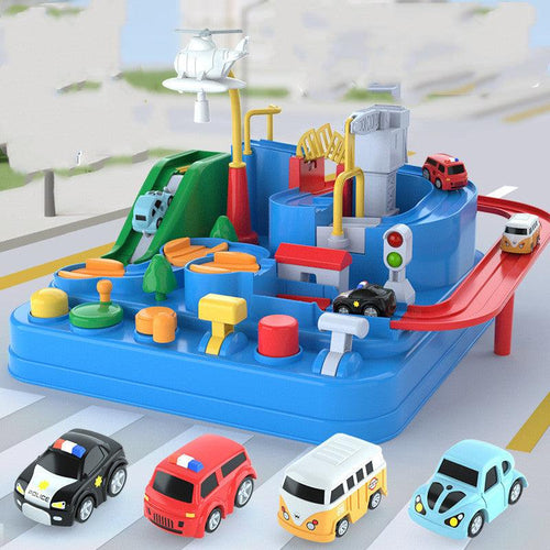 Cars Pass Through Big Adventure Parking Lot Rail Car Toy Car Track Kids Toy - Curtis & Ivory
