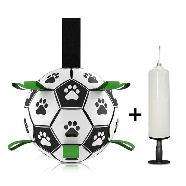 Dog Toys Interactive Pet Football Toys with Grab Tabs Dog Outdoor training Soccer Pet Bite Chew Balls for Dog accessories - Curtis & Ivory