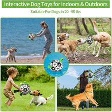 Cargar imagen en el visor de la galería, Dog Toys Interactive Pet Football Toys with Grab Tabs Dog Outdoor training Soccer Pet Bite Chew Balls for Dog accessories - Curtis &amp; Ivory
