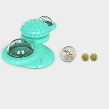 Charger l&#39;image dans la galerie, New Windmill Cat Toys Fidget Spinner for Kitten with LED and Catnip Ball - Curtis &amp; Ivory
