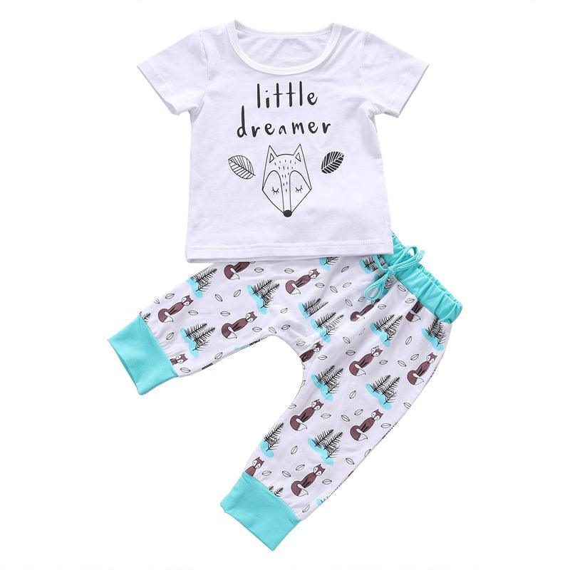 Newborn Baby Clothes Set T-shirt Tops+Pants Little Boys and Girls Outfits - Curtis & Ivory
