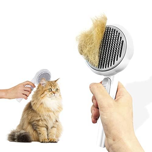 Pet Pumpkin Brush,Cat Brushes for Indoor Cat,Cat Hair Brush for Shedding - Curtis & Ivory
