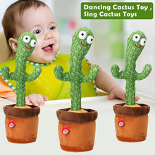 Cargar imagen en el visor de la galería, Singing Cactus Toy Cute Dancing Cactus Plush Toy Electronic Shake Kids Toy Gift - Curtis &amp; Ivory
