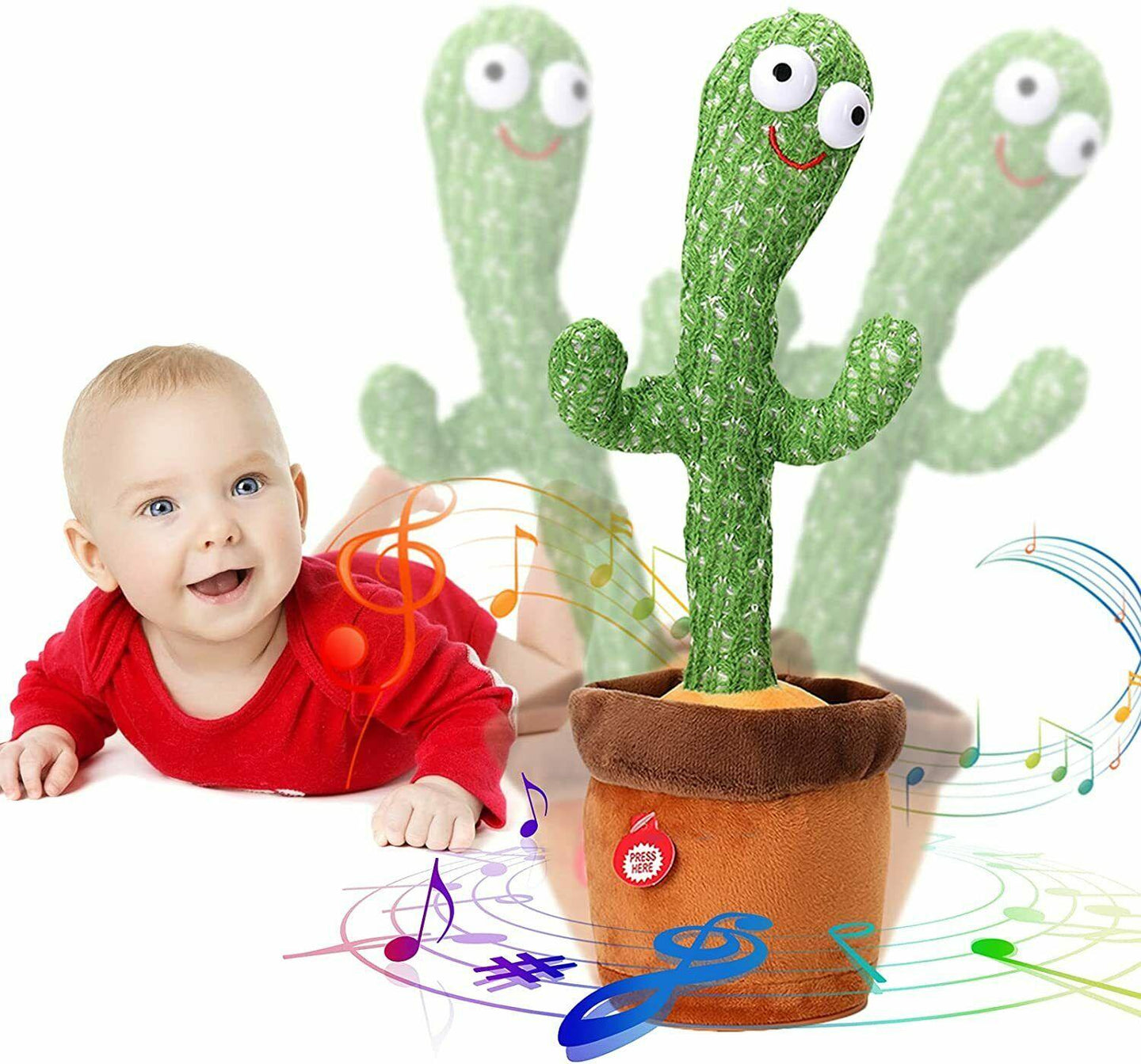 Singing Cactus Toy Cute Dancing Cactus Plush Toy Electronic Shake Kids Toy Gift - Curtis & Ivory
