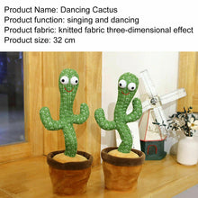 Charger l&#39;image dans la galerie, Singing Cactus Toy Cute Dancing Cactus Plush Toy Electronic Shake Kids Toy Gift - Curtis &amp; Ivory
