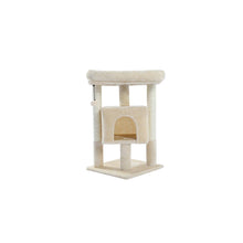 Load image into Gallery viewer, Small Cat Tree for Indoor Cat Tower with Beige Condos - Curtis &amp; Ivory
