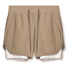 Cargar imagen en el visor de la galería, Sports Casual Quick-drying Double-layer Two-in-one Running Shorts - Curtis &amp; Ivory
