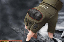 Load image into Gallery viewer, Tactical Gloves Army Military Men Gym Fitness Riding Half Finger Rubber Knuckle Protective Gear Male Tactical Gloves - Curtis &amp; Ivory
