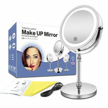 Charger l&#39;image dans la galerie, Touch 10X Magnifying Makeup Mirror LED Lighted Dual Side Vanity Cosmetic Mirror - Curtis &amp; Ivory
