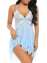 Charger l&#39;image dans la galerie, Women Lace Babydoll Nightdress Lingerie - Curtis &amp; Ivory
