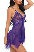 Charger l&#39;image dans la galerie, Women Lace Babydoll Nightdress Lingerie - Curtis &amp; Ivory
