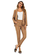 Charger l&#39;image dans la galerie, Women&#39;s Two Piece Long Sleeve Blazer and Elastic Waist Pant - Curtis &amp; Ivory
