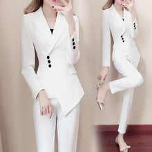 Load image into Gallery viewer, Women white Slim Pant Suits - Curtis &amp; Ivory
