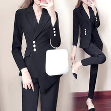 Load image into Gallery viewer, Women white Slim Pant Suits - Curtis &amp; Ivory
